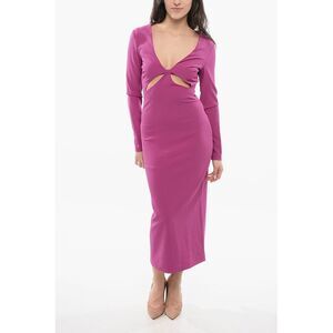 JEANS COUTURE V-Neck Dress with Cut-Outs